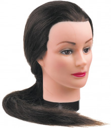 Голова-манекен учебная DEWAL Шатенка 50-60 см для парикмахеров M-4151XL-6